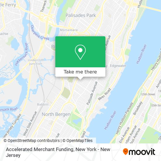 Mapa de Accelerated Merchant Funding