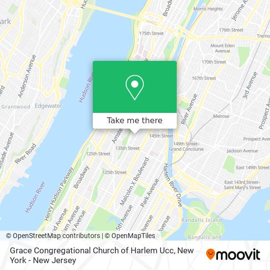 Grace Congregational Church of Harlem Ucc map