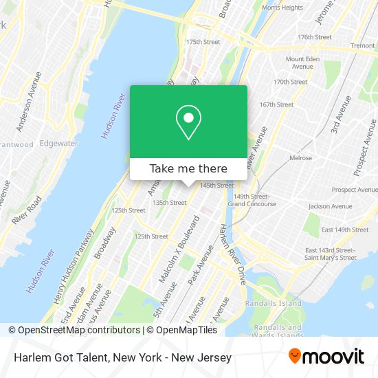 Mapa de Harlem Got Talent
