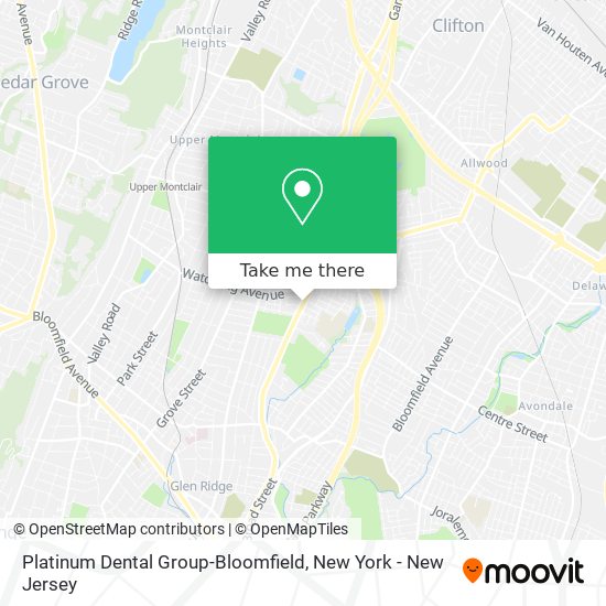 Mapa de Platinum Dental Group-Bloomfield