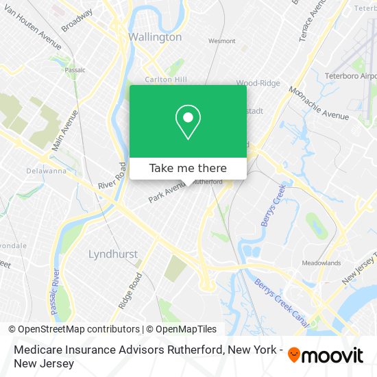 Mapa de Medicare Insurance Advisors Rutherford