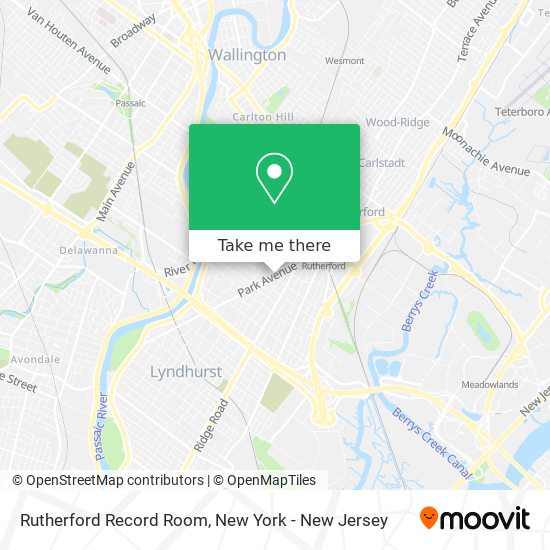 Rutherford Record Room map