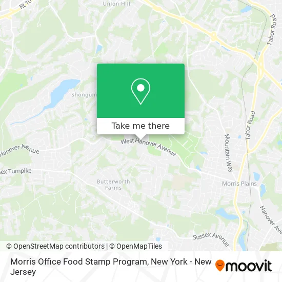 Morris Office Food Stamp Program map