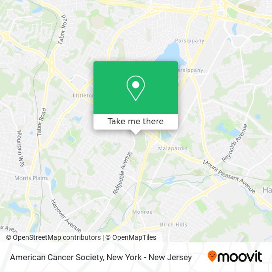 Mapa de American Cancer Society