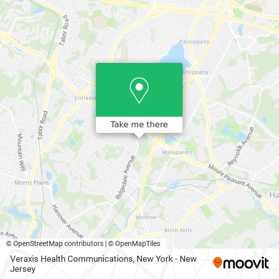 Veraxis Health Communications map