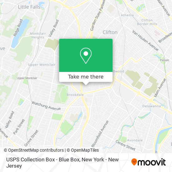 USPS Collection Box - Blue Box map