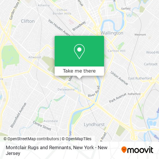 Montclair Rugs and Remnants map