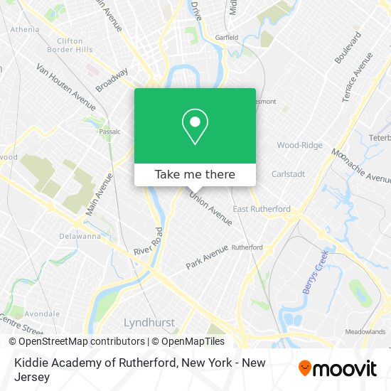 Kiddie Academy of Rutherford map