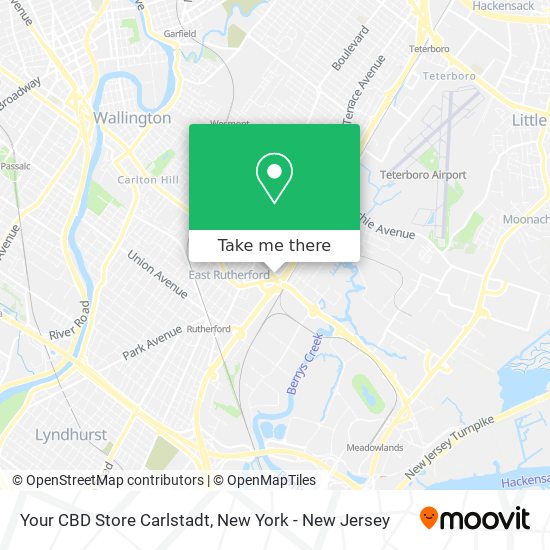 Your CBD Store Carlstadt map