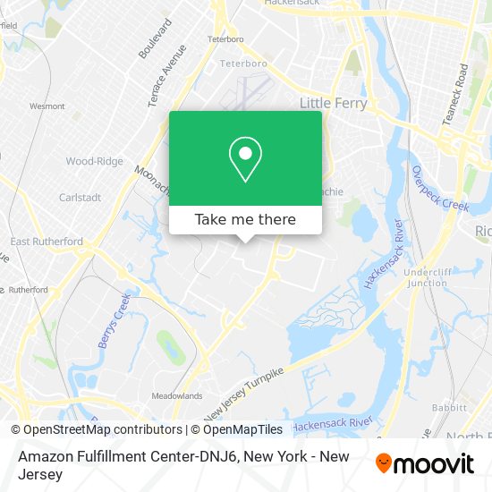 Amazon Fulfillment Center-DNJ6 map