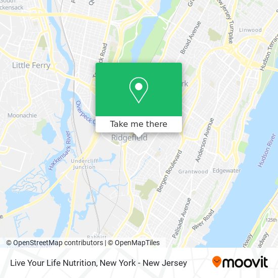 Live Your Life Nutrition map