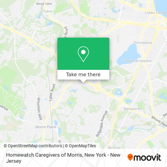 Homewatch Caregivers of Morris map