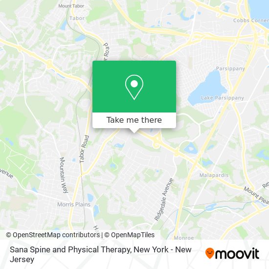 Sana Spine and Physical Therapy map