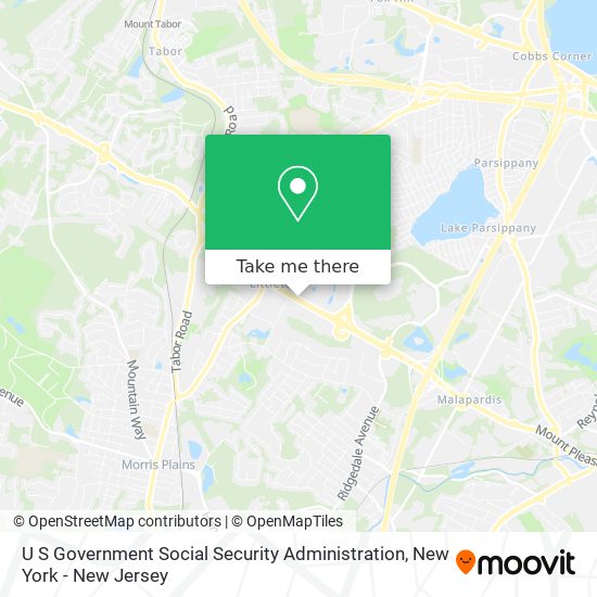 U S Government Social Security Administration map