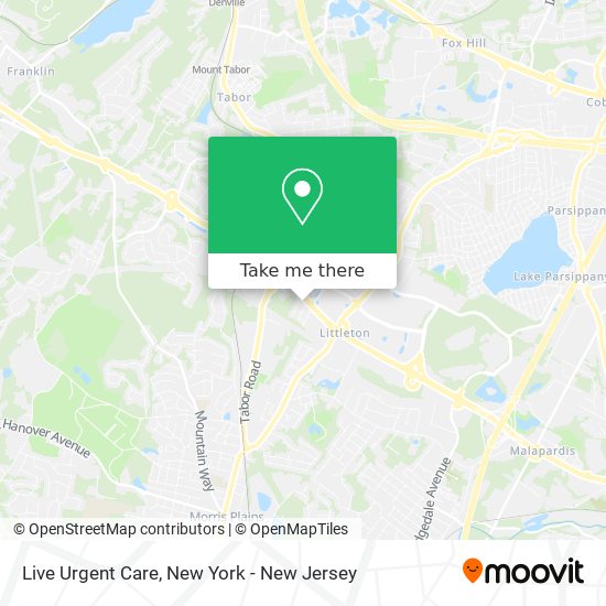 Live Urgent Care map