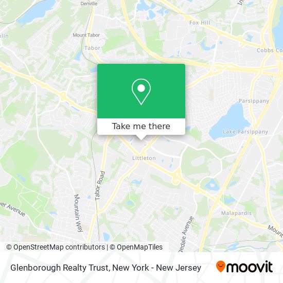 Glenborough Realty Trust map