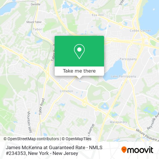 James McKenna at Guaranteed Rate - NMLS #234353 map