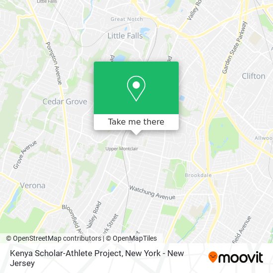 Kenya Scholar-Athlete Project map