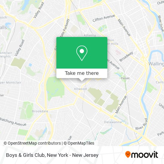 Mapa de Boys & Girls Club