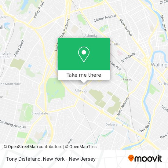 Tony Distefano map