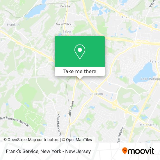 Frank's Service map