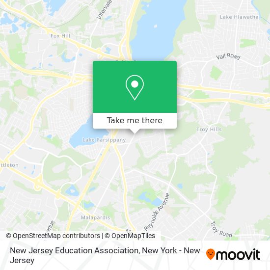 New Jersey Education Association map