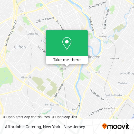 Affordable Catering map