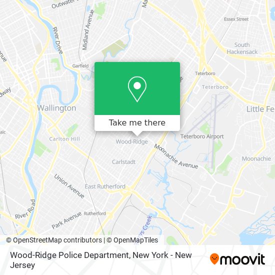 Wood-Ridge Police Department map