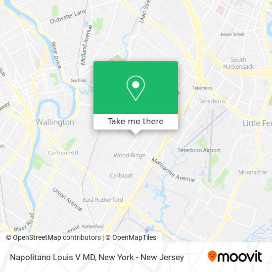 Napolitano Louis V MD map