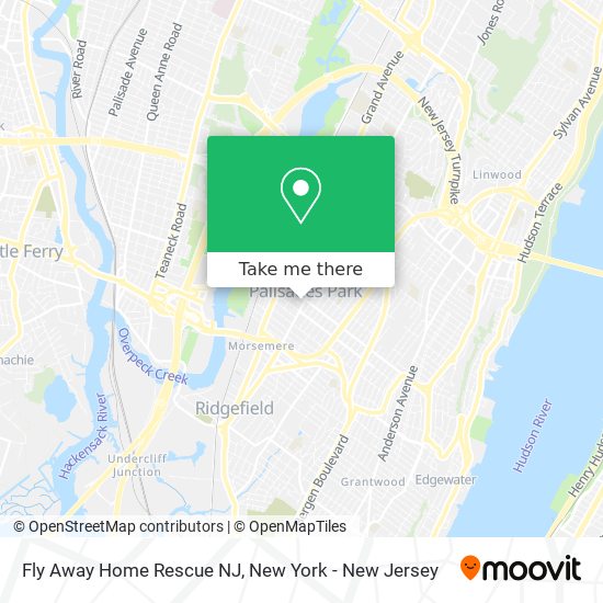 Fly Away Home Rescue NJ map