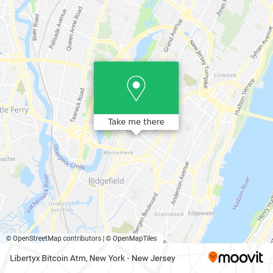 Mapa de Libertyx Bitcoin Atm