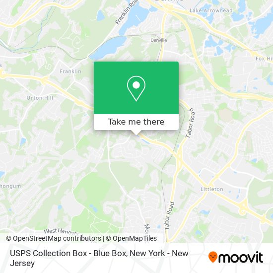 USPS Collection Box - Blue Box map