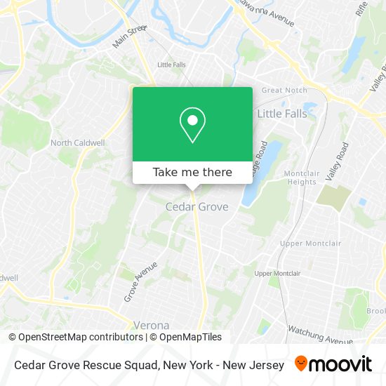 Cedar Grove Rescue Squad map