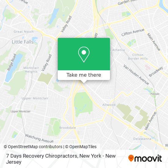 Mapa de 7 Days Recovery Chiropractors