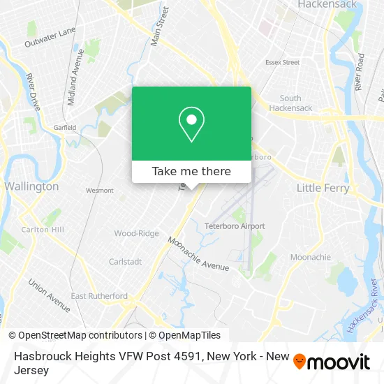 Hasbrouck Heights VFW Post 4591 map