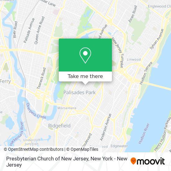 Presbyterian Church of New Jersey map