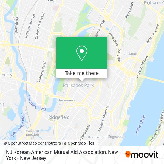 NJ Korean-American Mutual Aid Association map