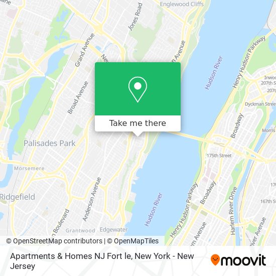 Mapa de Apartments & Homes NJ Fort le