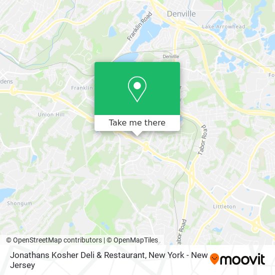 Mapa de Jonathans Kosher Deli & Restaurant