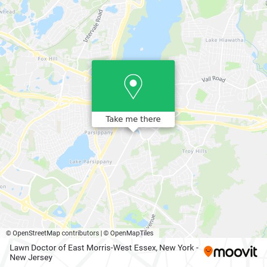 Mapa de Lawn Doctor of East Morris-West Essex