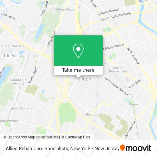 Allied Rehab Care Specialists map