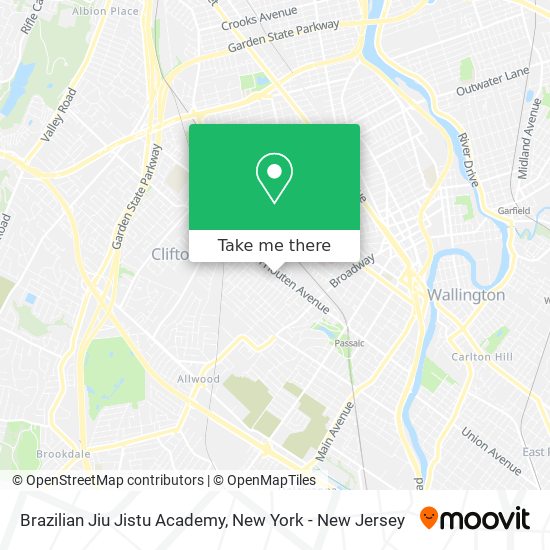 Brazilian Jiu Jistu Academy map