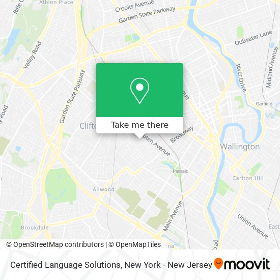 Certified Language Solutions map