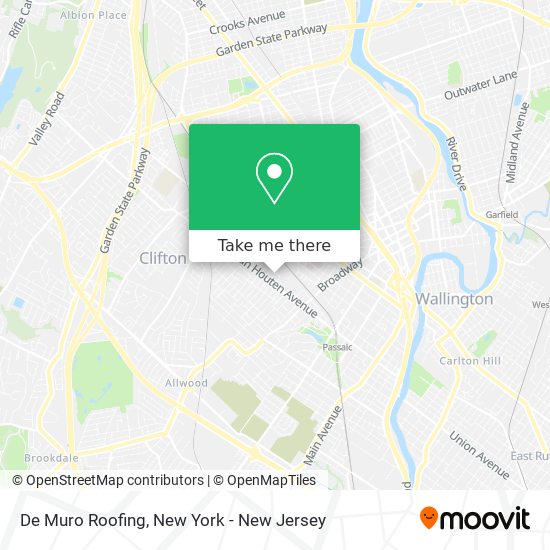 Mapa de De Muro Roofing