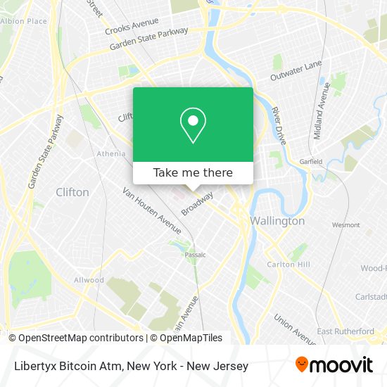 Mapa de Libertyx Bitcoin Atm