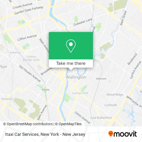 Itaxi Car Services map