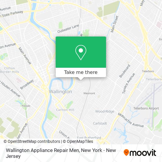 Wallington Appliance Repair Men map