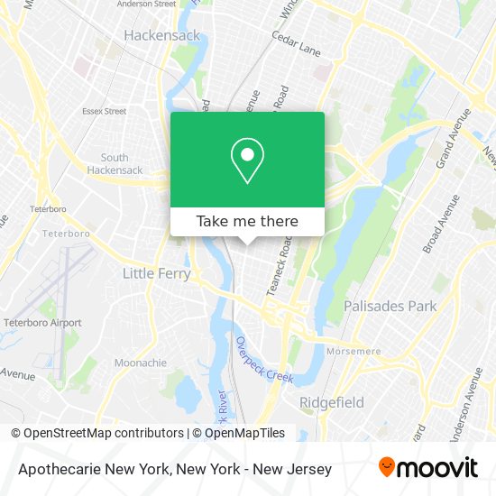 Apothecarie New York map