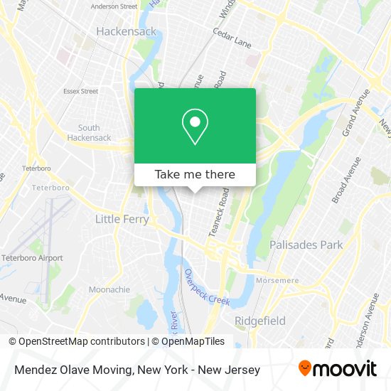 Mapa de Mendez Olave Moving