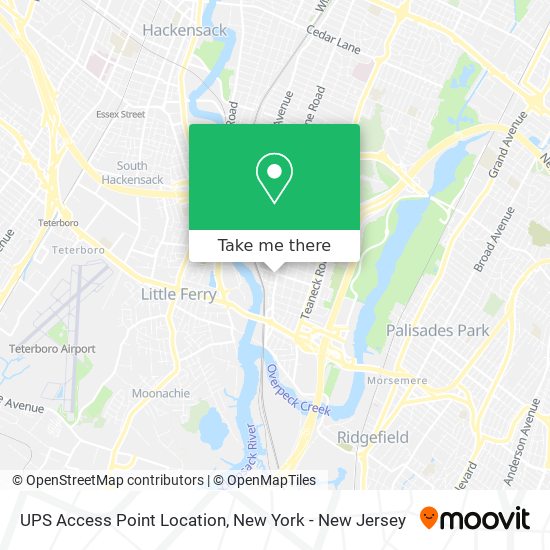 Mapa de UPS Access Point Location